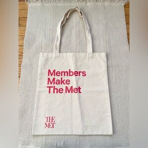 The MET NYC Members Canvas Tote Logo Book Tote